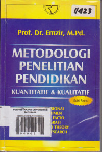Image of METODOLOGI PENELITIAN PENDIDIKAN