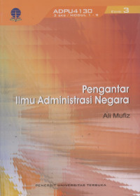 Image of PENGANTAR ILMU ADMINISTRASI NEGARA