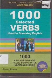 Image of 1000 SELECTED VERBS USED IN SPEAKING ENGLISH