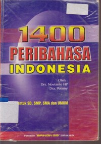 Image of 1400 PERIBAHASA INDONESIA