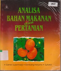 Image of ANALISA BAHAN MAKANAN DAN PERTANIAN