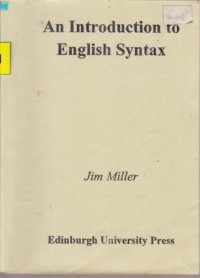 Image of AN INTRODUCTION TO ENGLISH SYNTAX