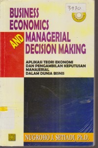 Image of BUSINESS ECONOMICS AND MANAGERIAL DECISION MAKING