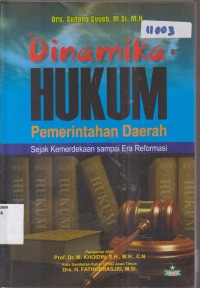 Image of DINAMIKA HUKUM PEMERINTAHAN DAERAH