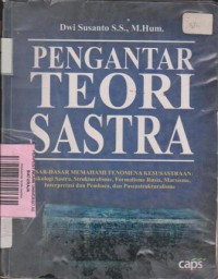 Image of PENGANTAR TEORI SASTRA