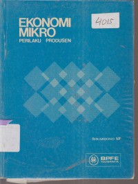 Image of EKONOMI MIKRO PERILAKU KONSUMEN