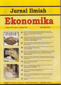 Image of JURNAL ILMIAH EKONOMIKA VOL VIII NO.2 OKTOBER 2014