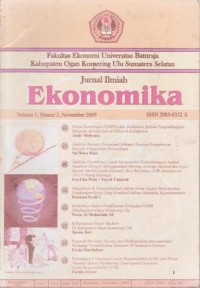 Image of JURNAL ILMIAH EKONOMI VOL I NO 2 NOV 2009