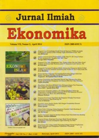 Image of JURNAL ILMIAH EKONOMIKA VOL VII NO.2 APRIL 2014