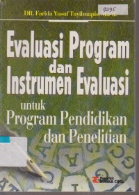 Image of EVALUASI PROGRAM DAN INSTRUMEN EVALUASI UNTUK PROGRAM DAN PENDIDIKAN DAN PELATIHAN