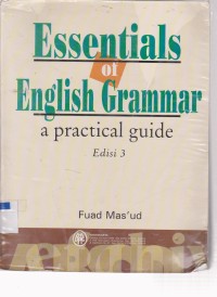 Image of ESSENTIALS OF ENGLISH GRAMMAR A PRACTICAL GUIDE