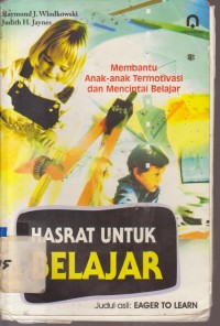 Image of HASRAT UNTUK BELAJAR