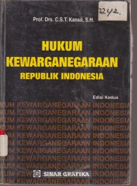Image of HUKUM KEWARGANEGARAAN REPUBLIK INDONESIA