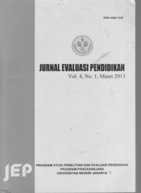 Image of JURNAL EVALUASI PENDIDIKAN VOL 4 NO 1 MARET 13