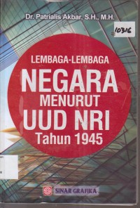 Image of LEMBAGA-LEMBAGA NEGARA MENURUT UUD NRI TAHUN 1945