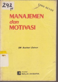 Image of MANAJEMEN DAN MOTIVASI