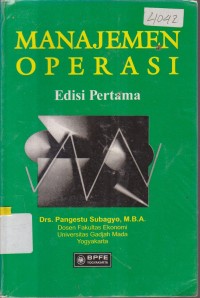 Image of MANAJEMEN OPERASI EDISI 1
