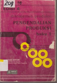 Image of MANAJEMEN PRODUKSI PENGENDALIAN PRODUKSI BUKU 1