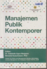 Image of MANAJEMEN PUBLIK KONTEMPORER