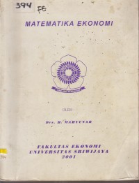 Image of MATEMATIKA EKONOMI