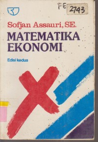 Image of MATEMATIKA EKONOMI EDISI KEDUA