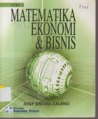 Image of MATEMATIKA EKONOMI DAN BISNIS BUKU 2