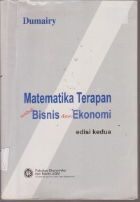 Image of MATEMATIKA TERAPAN UNTUK BISNIS DAN EKONOMI