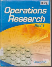 Image of OPERATIONS RESEARCH JILID 1