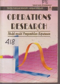 Image of OPERATIONS RESEARCH MODEL MODEL PENGAMBILAN KEPUTUSAN