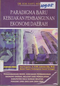 Image of PARADIGMA BARU KEBIJAKAN PEMBANGUNAN EKONOMI DAERAH