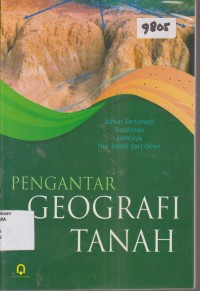Image of PENGANTAR GEOGRAFI TANAH