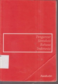 Image of PENGANTAR SINTAKSIS BAHASA INDONESIA