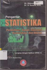 Image of PENGANTAR STATISTIKA PENDIDIKAN, SOSIAL, EKONOMI KOMUNIKASI, DAN BISNIS