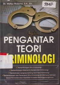 Image of PENGANTAR TEORI KRIMINOLOGI
