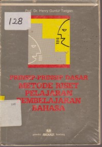 Image of PRINSIP-PRINSIP DASAR METODE RISET PELAJARAN PEMBELAJARAN BAHASA