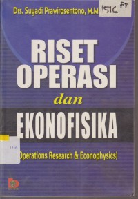 Image of RISET OPERASI DAN EKONOFISIKA