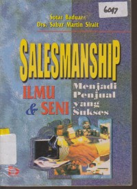 Image of SALESMANSHIP ILMU & SENI MENJADI PENJUAL YANG SUKSES