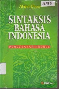 Image of SINTAKSIS BAHASA INDONESIA PENDEKATAN PROSES