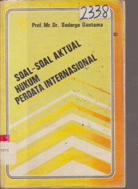 Image of SOAL SOAL AKTUAL HUKUM PERDATA INTERNASIONAL