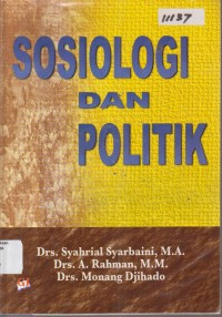 Image of SOSIOLOGI DAN POLITIK