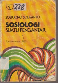 SOSIOLOGI SUATU PENGANTAR