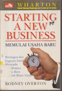 Image of STARTING A NEW BUSINES MEMULAI USAHA BARU