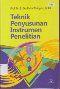 Image of TEKNIK PENYUSUNAN INSTRUMEN PENELITIAN
