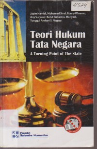 Image of TEORI HUKUM TATA NEGARA  A TURNING POINT OF THE STATE