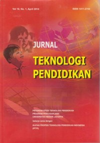 Image of JURNAL TEKNOLOGI PENDIDIKAN NO 16 NO 1 APR 14