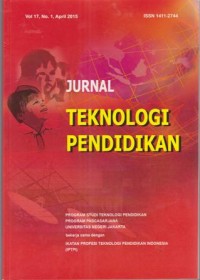 Image of JURNAL TEKNOLOGI PENDIDIKAN VOL 17 NO 1 APR 15