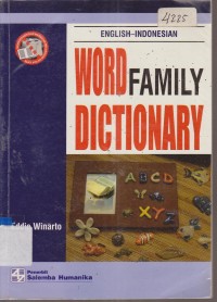 Image of WORD FAMILY DICTIONARY