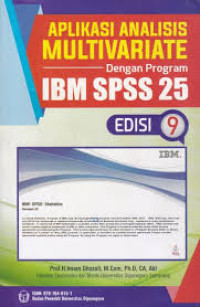 Image of APLIKASI MULTIVARIATE DENGAN PROGRAM IBM SPSS 25