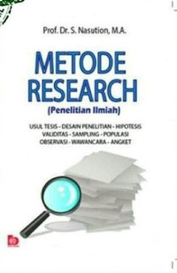 Image of Metode Research : Penelitian Ilmiah