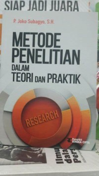 Image of METODE PENELITIAN DALAM TEORI DAN PRAKTIK (PASCASARJANA)